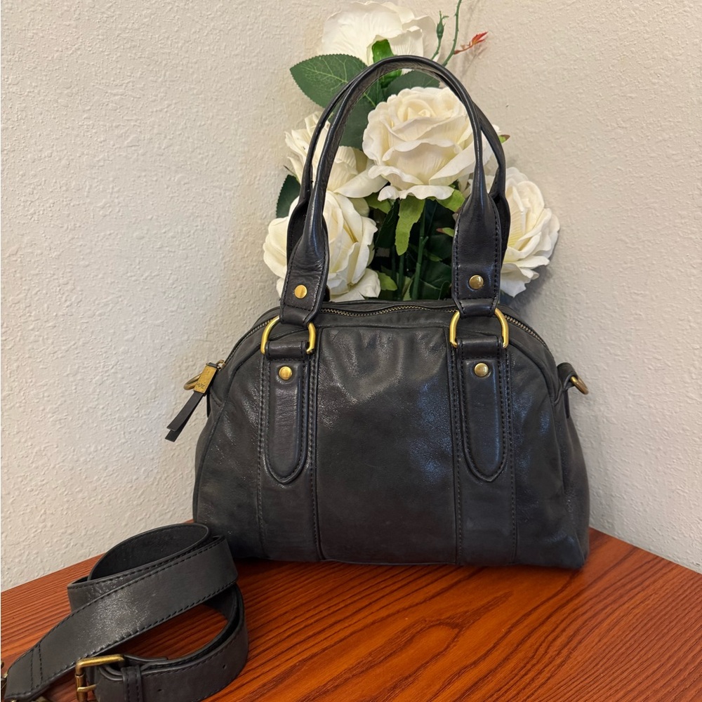 Liebeskind Black Satchel with Elegant Dome Shape